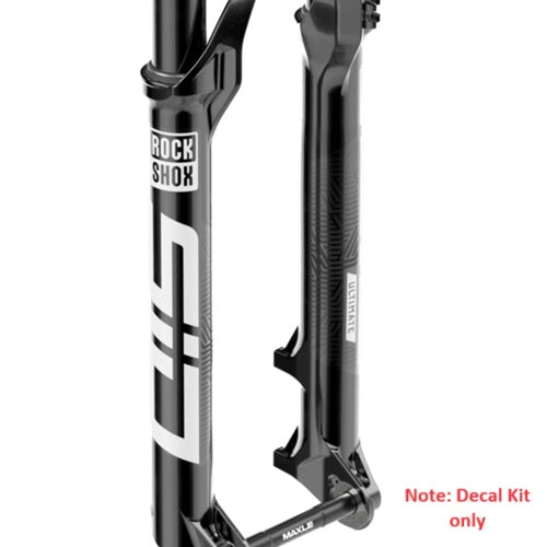 RockShox SID 35 Flight Attendant Decal Kit 29in Gloss Foil for Gloss Black and Blue Crush D1 (2024+)