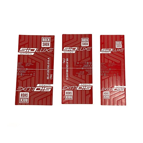 RockShox SIDLuxe Flight Attendant Decal Kit Red/White Gen-A