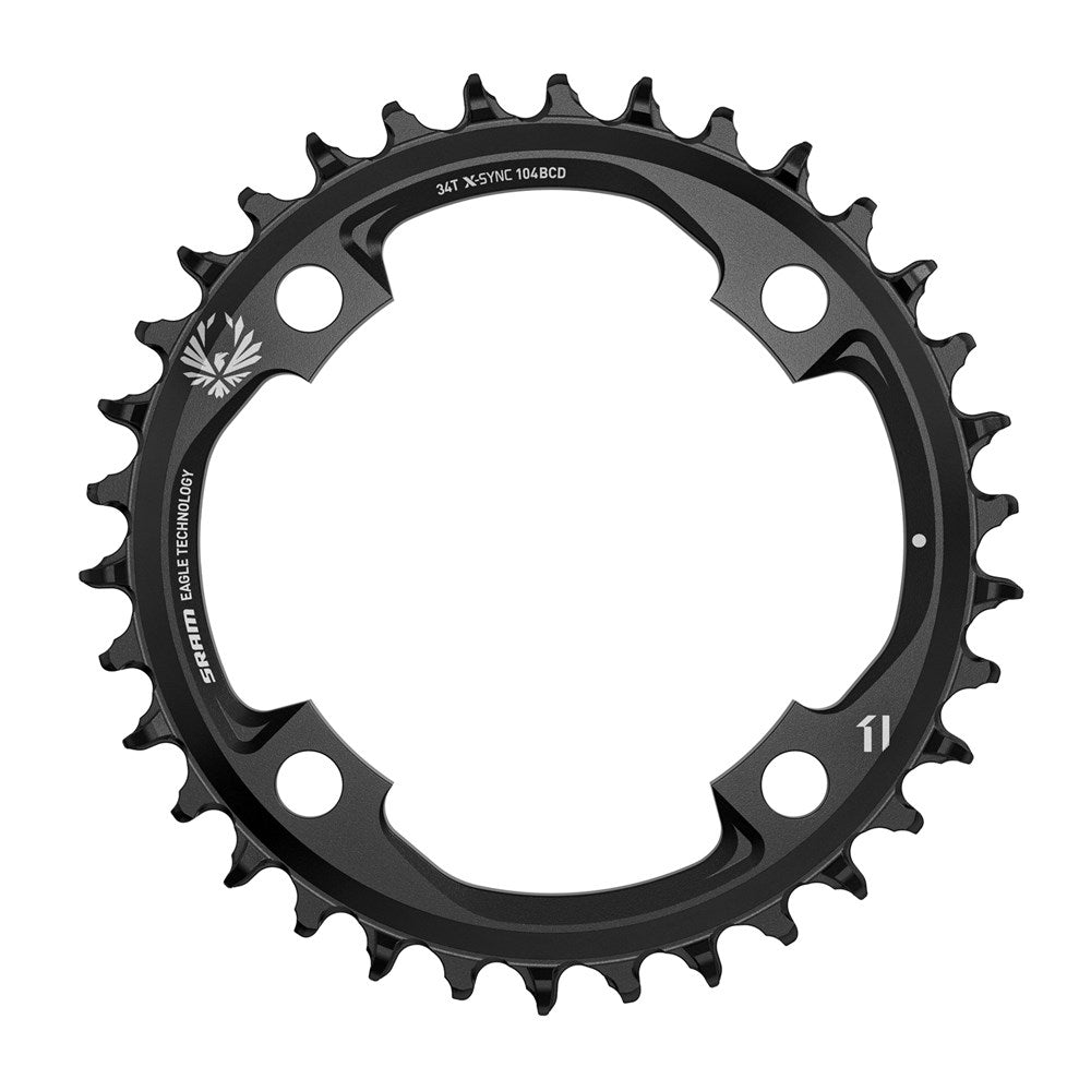 SRAM X-SYNC 2 Eagle Chainring 38T 104BCD CNC Aluminium Black