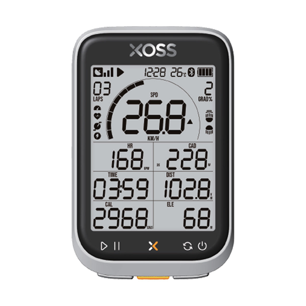 Ryder Innovation Tag Outfront Mount Xoss Comp G+ G3 GPS Kit