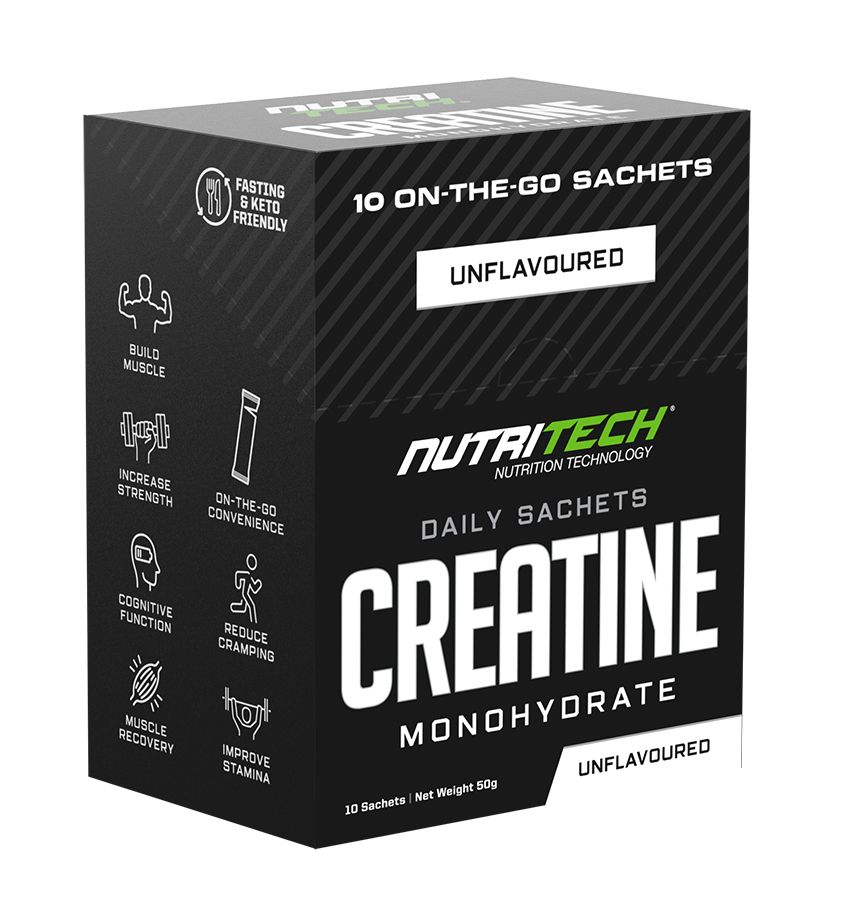 Creatine Monohydrate Sachets Unflavoured & Unsweetened 10 x 9g Sachet
