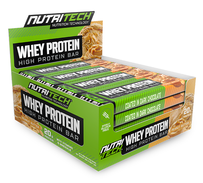 Nutritech Whey Protein Bars Peanut Butter 12 x 68g