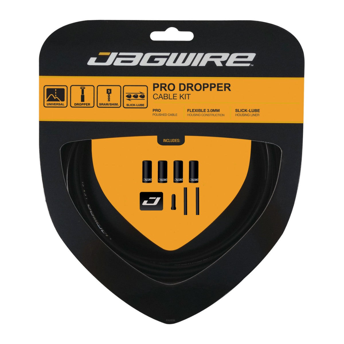 Jagwire PCK601 Pro Dropper Post Cable Kit - 0.8mm Cable / 3mm Housing