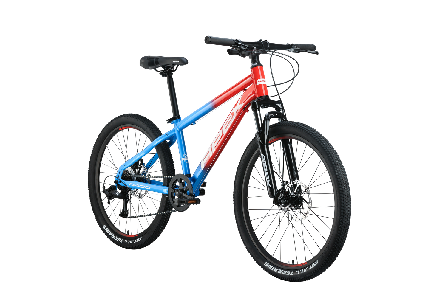 Apex A400 Mens | 24 inch MTB | Red / Blue