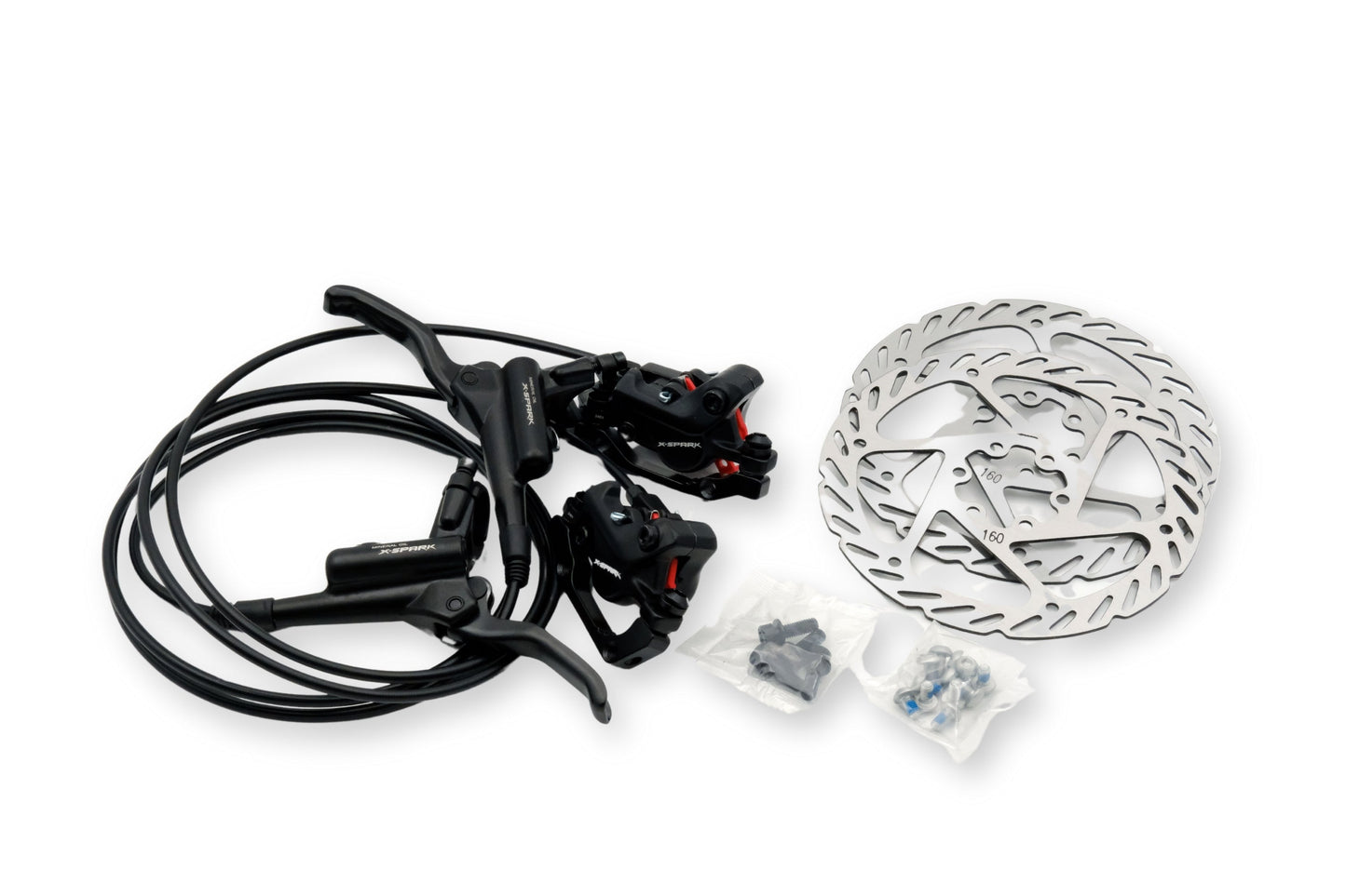 Apex Disc Brake Set | Hydraulic | Pair | 160mm Rotors