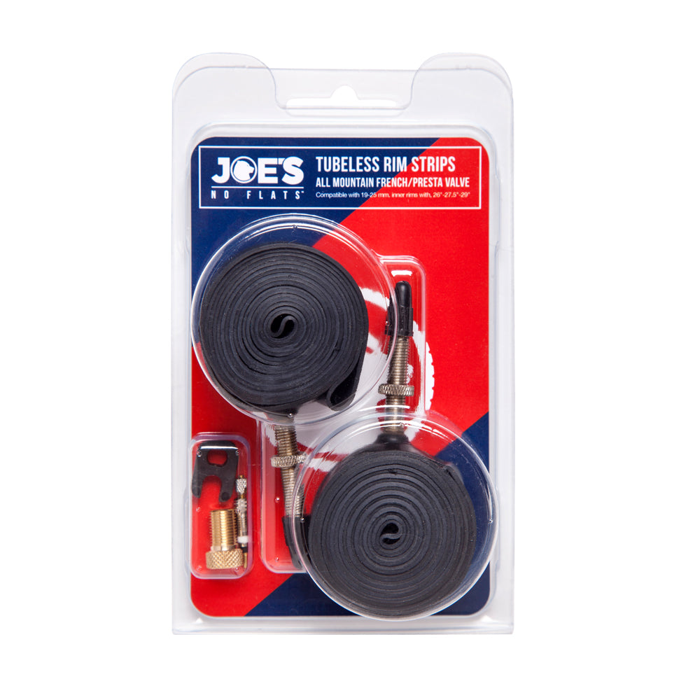 JOES TUBELESS RIM STRIPS NARROW PV (WITH VALVES)