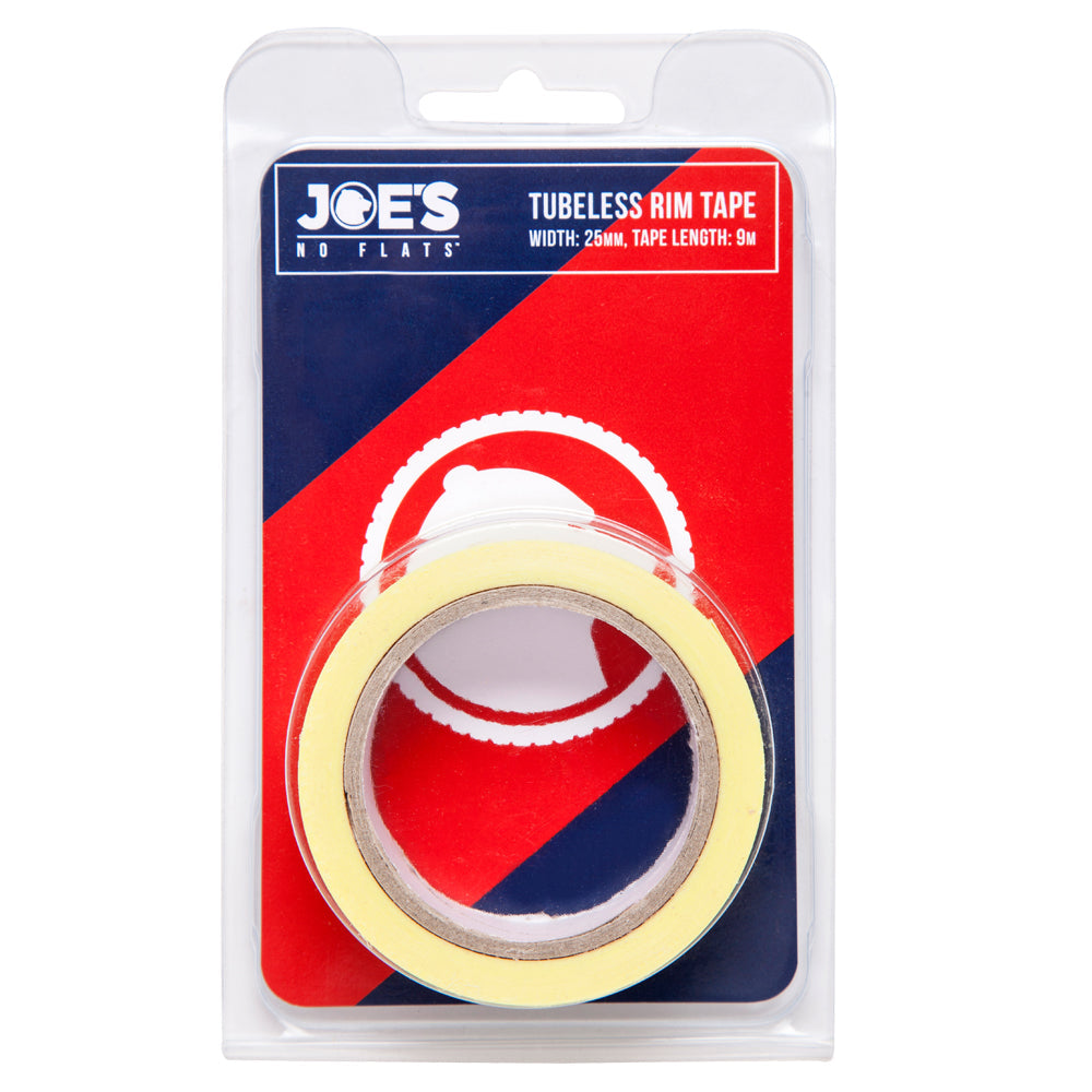 JOES TUBELESS YELLOW RIM TAPE 21mm x 9m