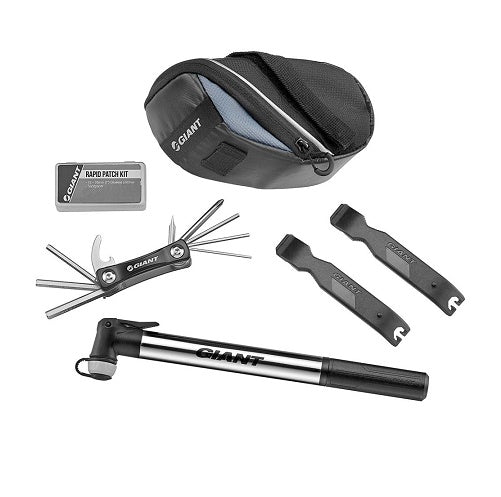 GIANT TOOL BAG QUICK FIX COMBO KIT WITH MINI PUMP
