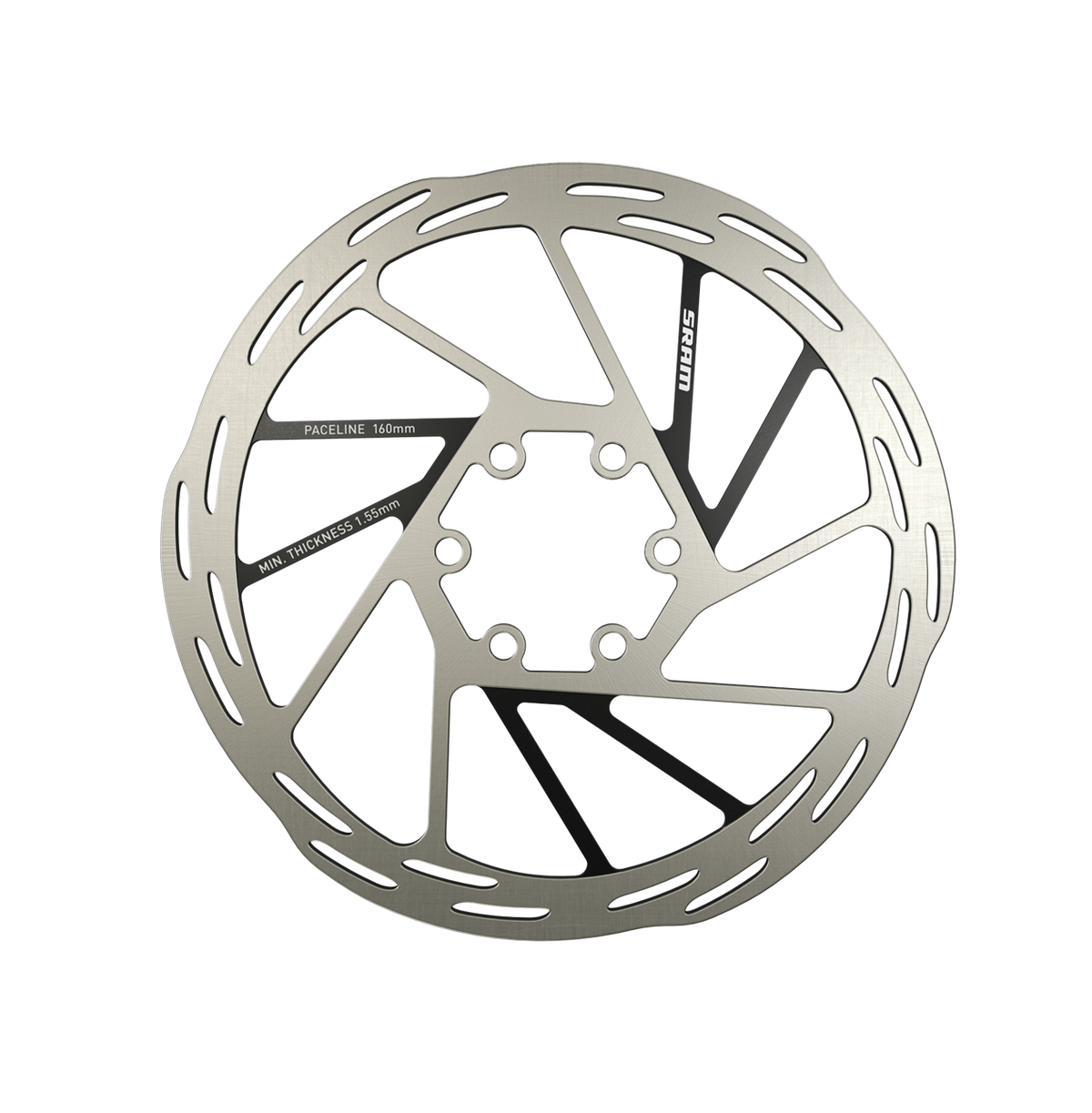 SRAM Paceline Rotor 160mm 6-Bolt Rounded Black