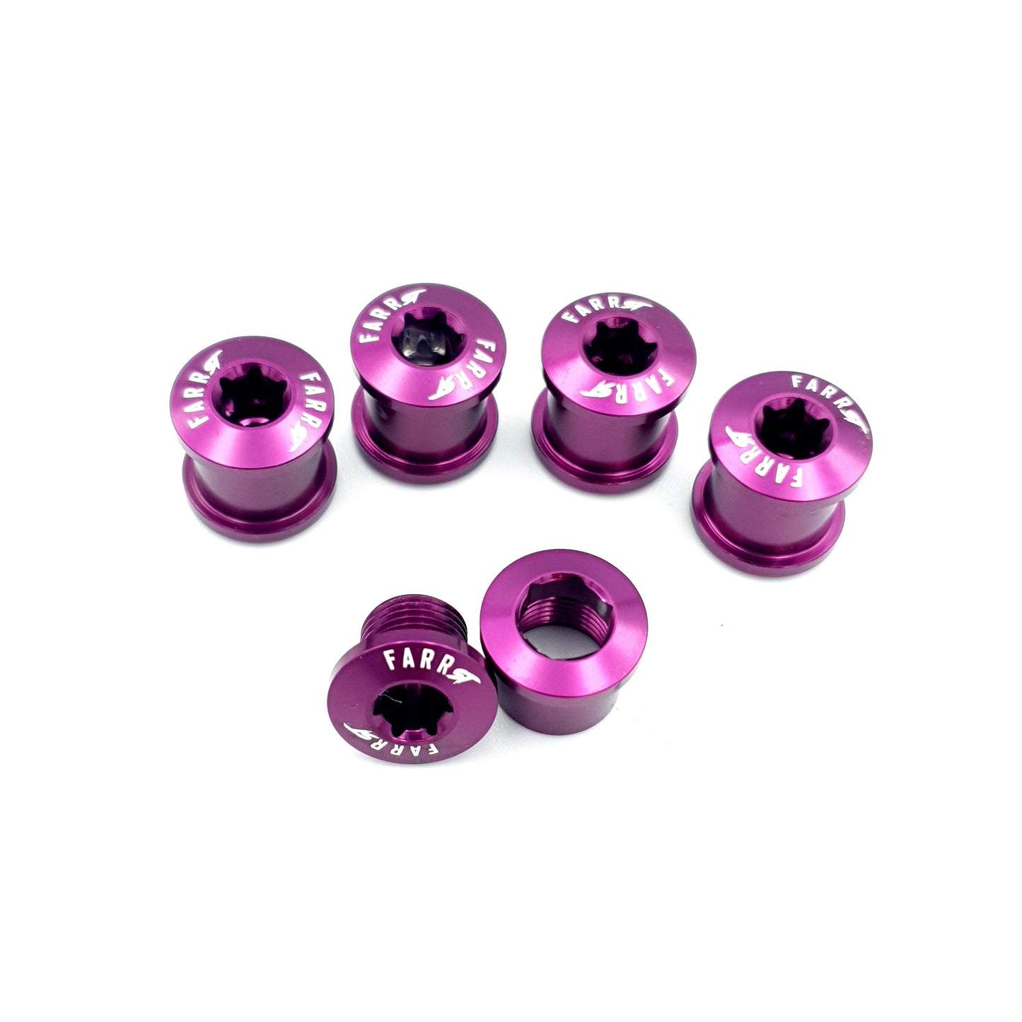 CHAINRING BOLTS FARR-ST 5PC PURPLE
