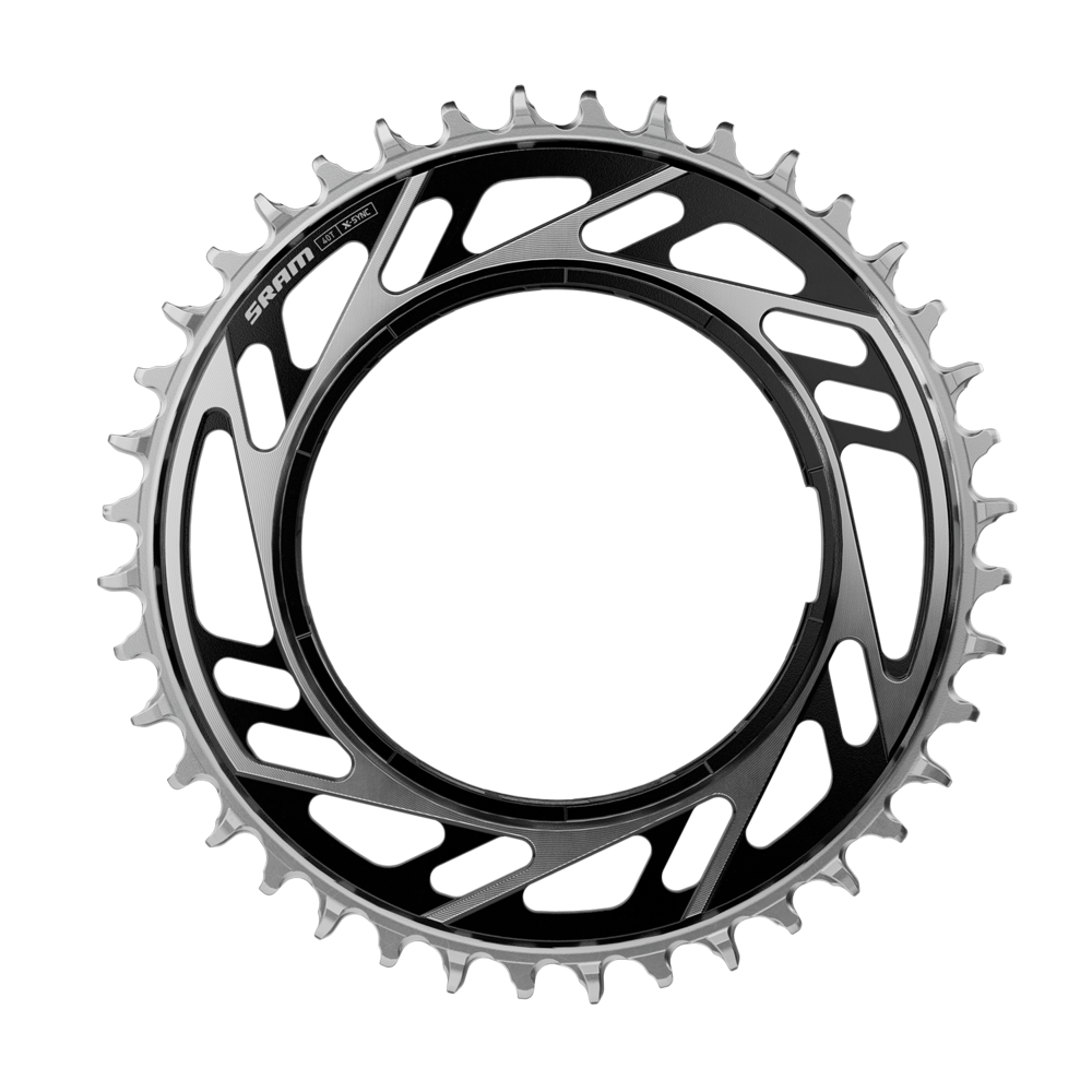 SRAM RED X-SYNC Road Chainring 38T Threaded Mount 6.5mm Offset E1 Black/Silver