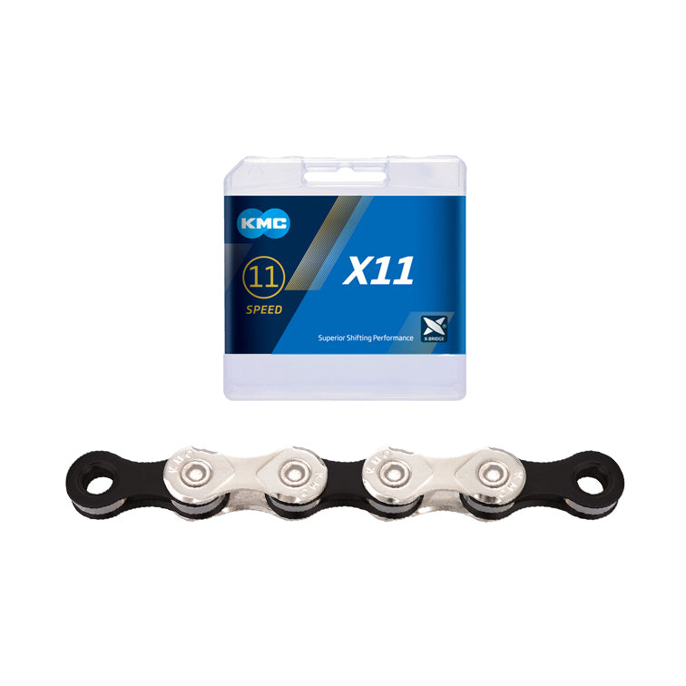 CHAIN KMC 11 SPEED X11 SILVER/BLACK