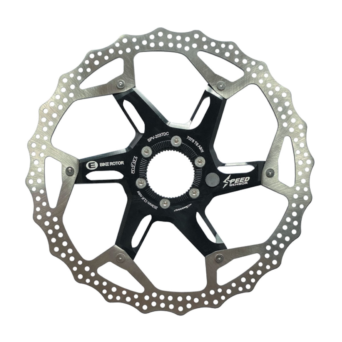 BRAKE ROTOR SPV-203TDC-1 BLK CENTERLOCK
