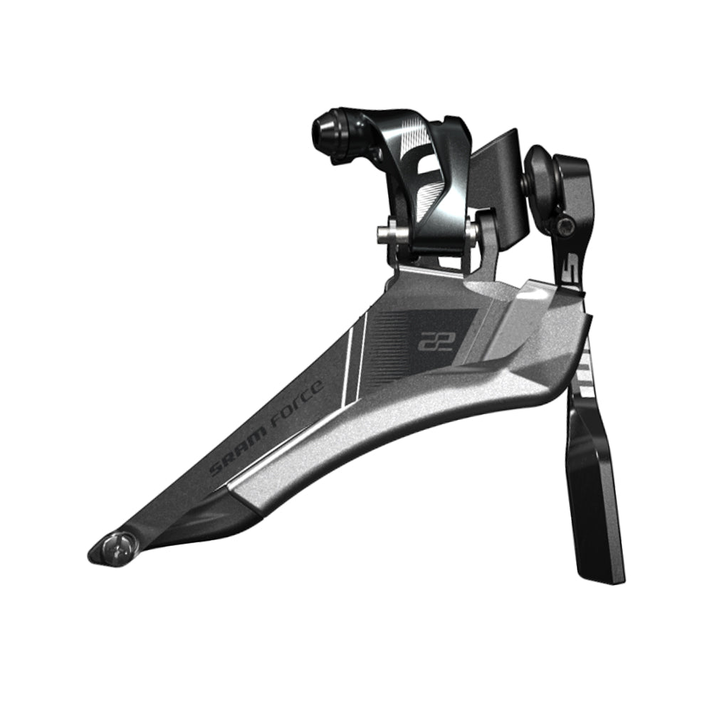SRAM Force22 Yaw Front Derailleur Braze-On 11-Speed with Chainspotter