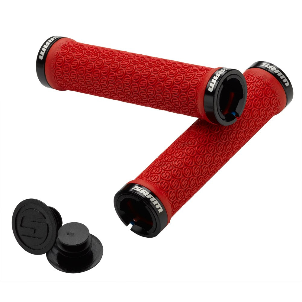 SRAM Locking Grips 135mm Black with Double Clamps and End Plugs