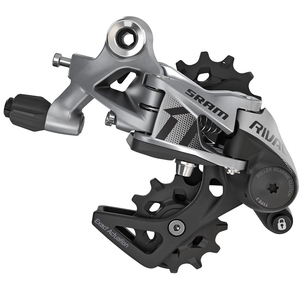 SRAM Rival1 Type 3.0 Rear Derailleur 11-Speed Medium Cage Black