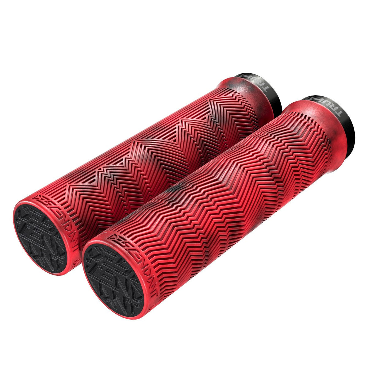 Truvativ Descendant Locking Grips 133mm Red/Blood Red Marbled