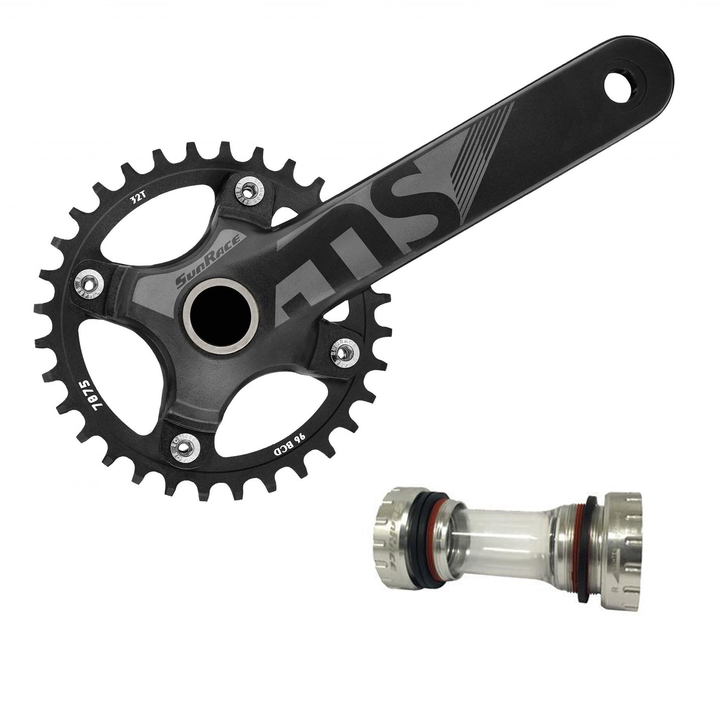 Chainwheel Sunrace Narrow Wide 12 speed 175mm, 34T W/BB (FCMS0V.L0DE.0S1.BX)