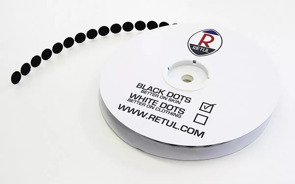 Black Roll of Sticky Dots