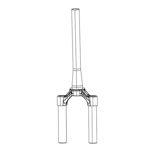 RockShox Rudy XL CSU Solo Air 700C 45mm Offset Aluminium Gloss Black A1 (2026+)