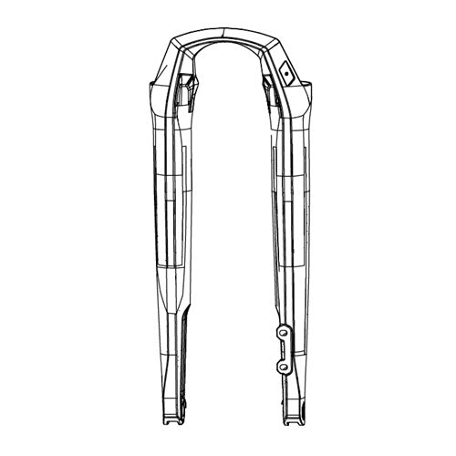 RockShox Rudy XL Base/Ultimate Lower Leg 700C Gloss Black A1 (2026+)