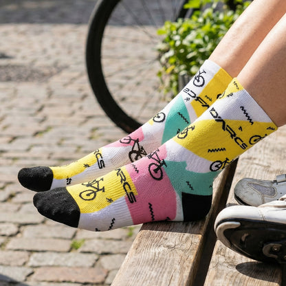 Darcs Summer Socks 8-12 - Turquoise, Pink, White