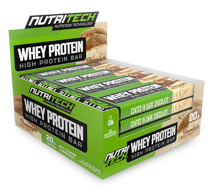 Nutritech Whey Protein Bars Farmstyle Milktart 12 x 68g