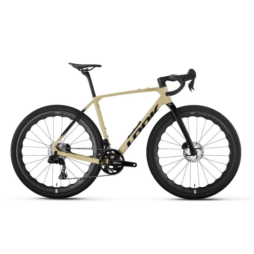 LOOK G85 Cezal – Shimano GRX Di2x12 / Fulcrum Soniq Wheels-Speckled Sand/Black Size L