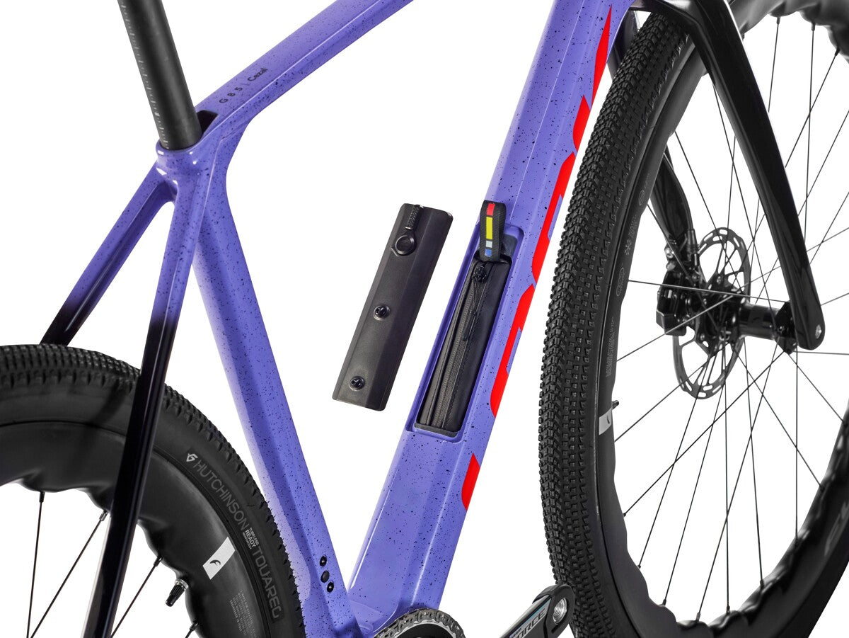 LOOK G85 Cezal – SRAM Force AXS / Fulcrum Soniq Wheels-Speckled Purple/Neon Orange Size XL