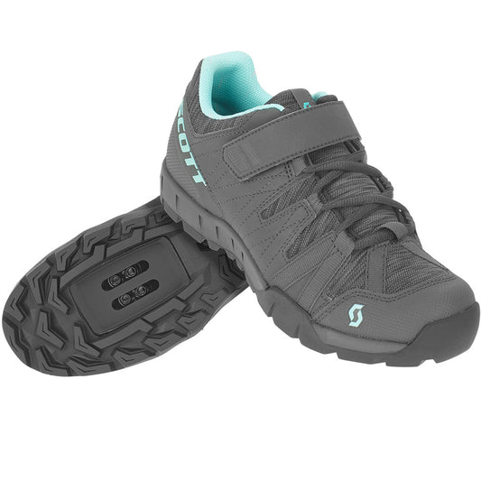 2020-SCOTT SPORT TRAIL LADY SHOE -dark grey/turquoise blue