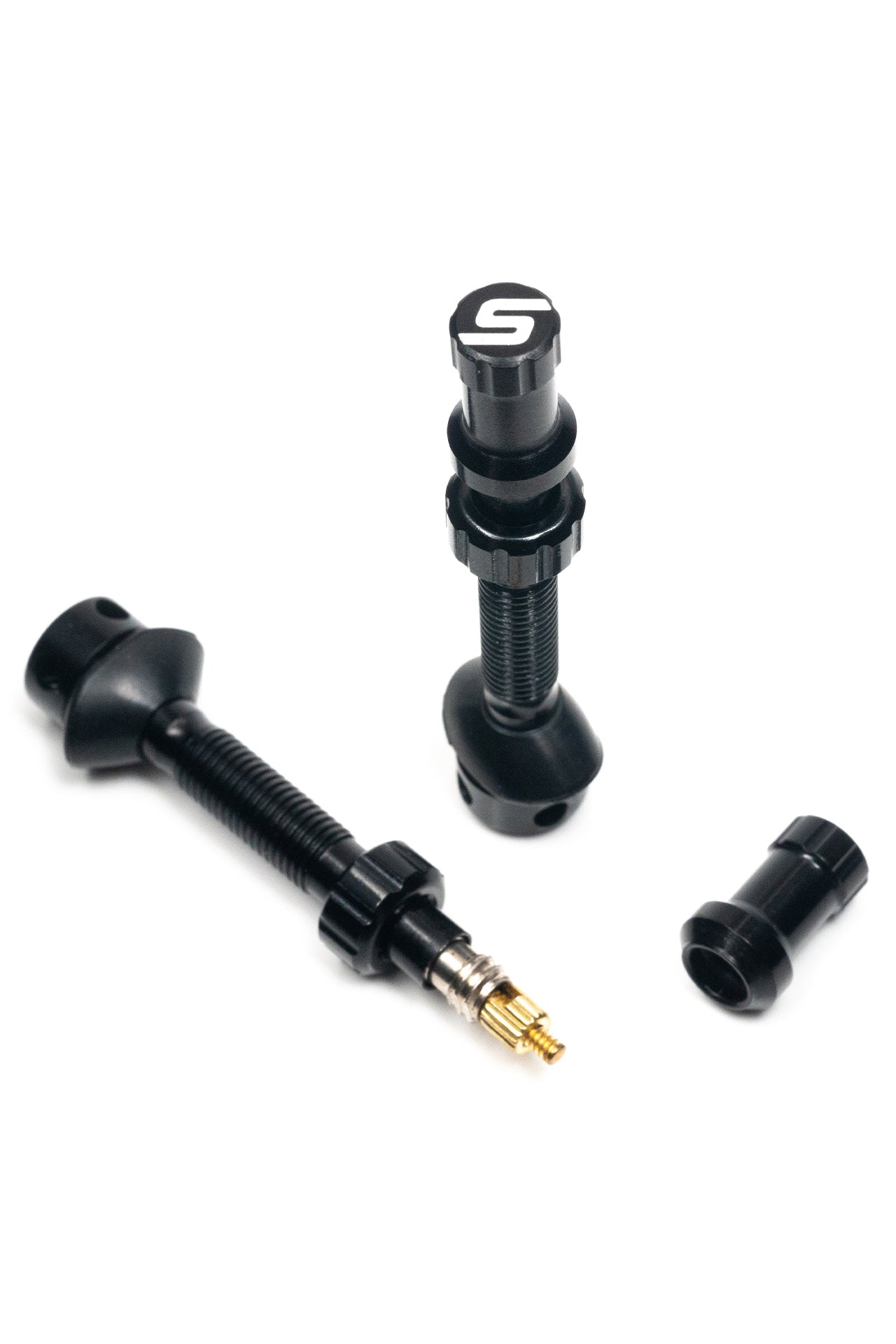 TYRE VALVE STEM UNI+ MEDIUM BLACK