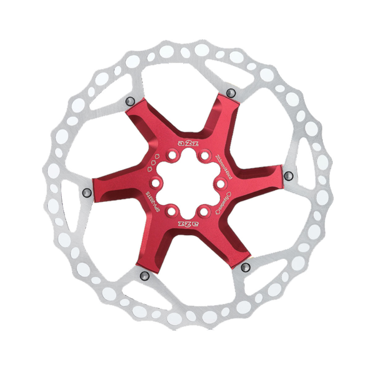 BRAKE ROTOR SPV-203TO-3 RED 6-BOLT