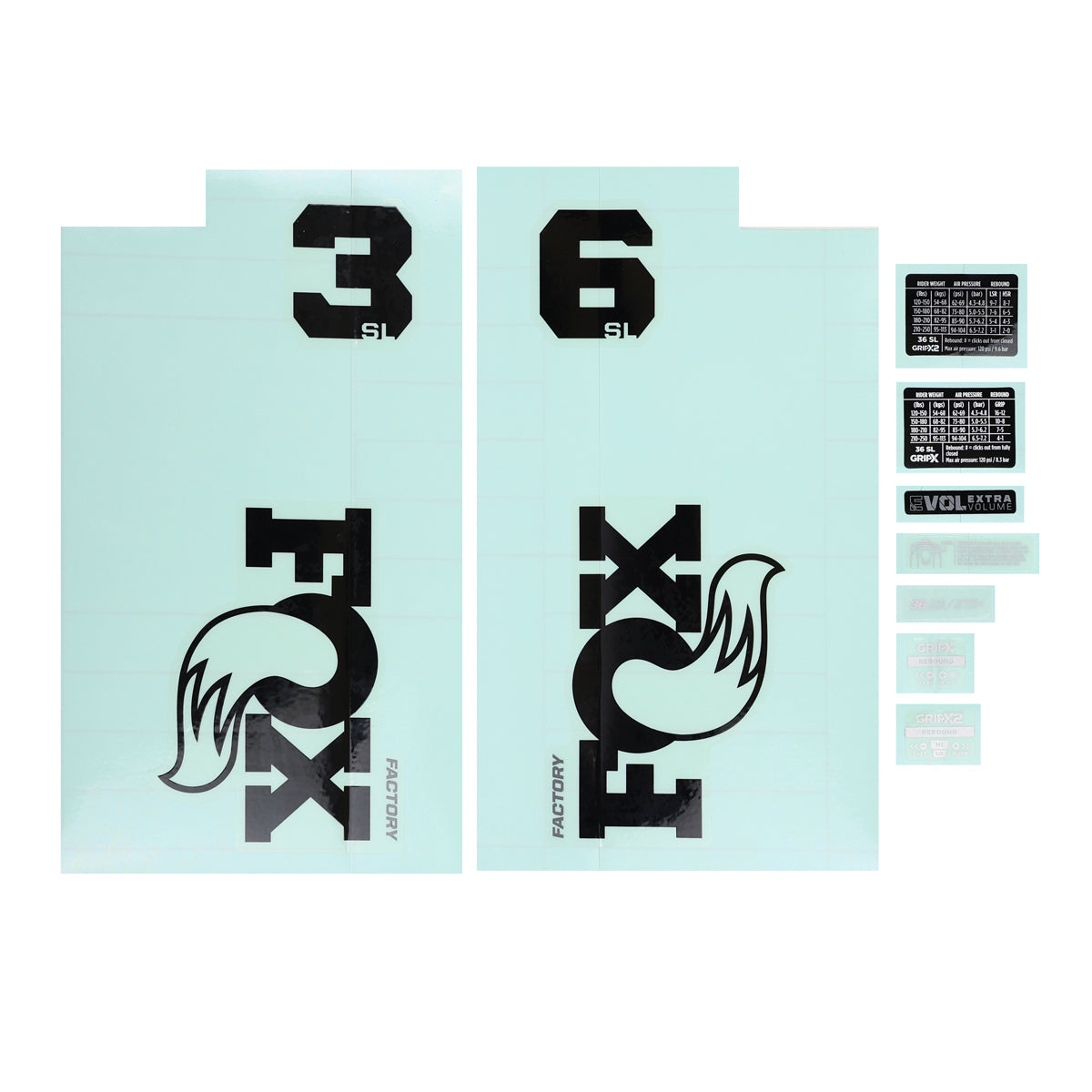 Fox Decal Kit - 2026 36 SL Logo
