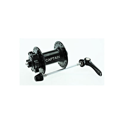 O2 Hub Captain Disc 40 Hole Black