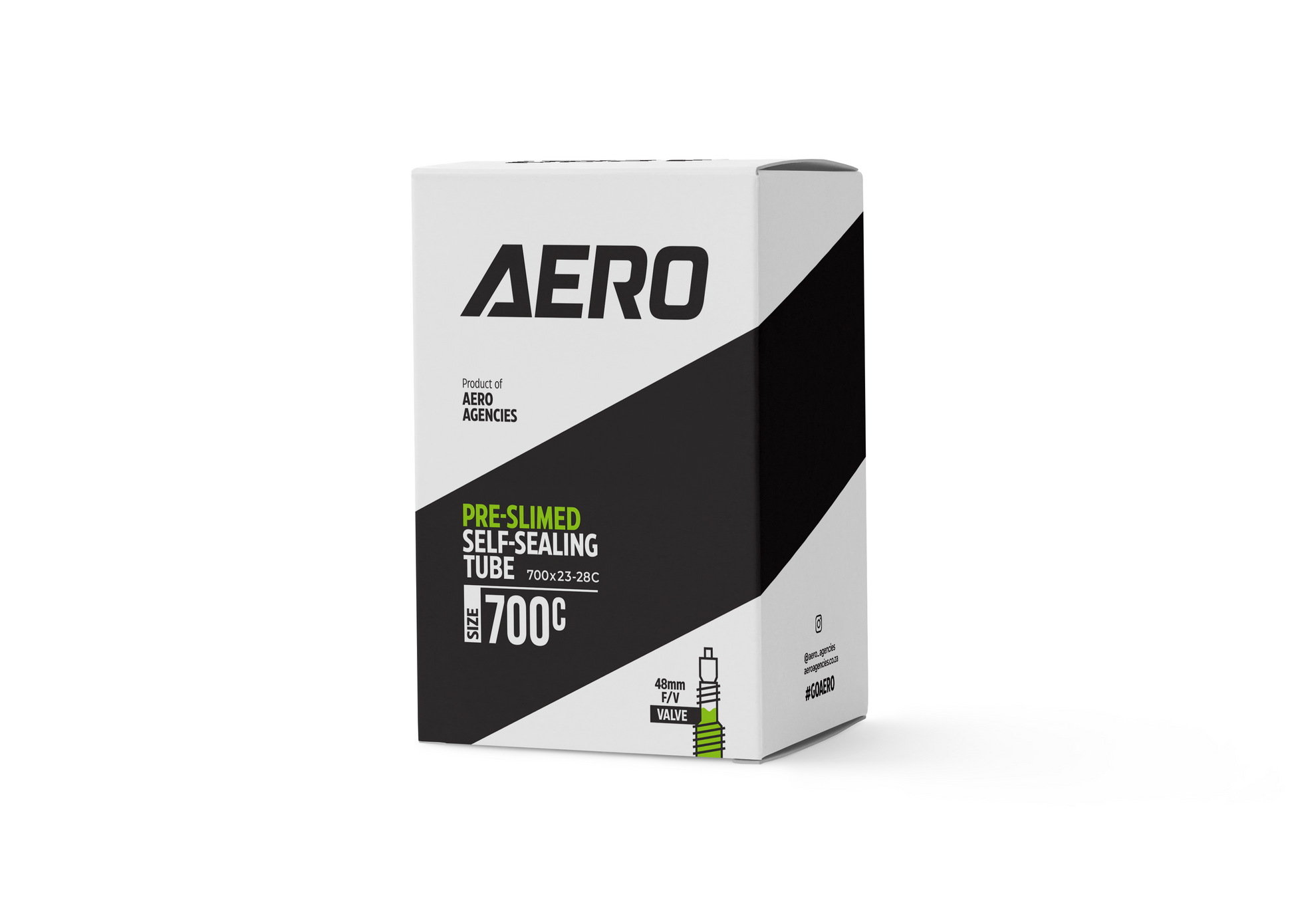 Tube 700 x 19/25c 48mm F/V Pre Slimed