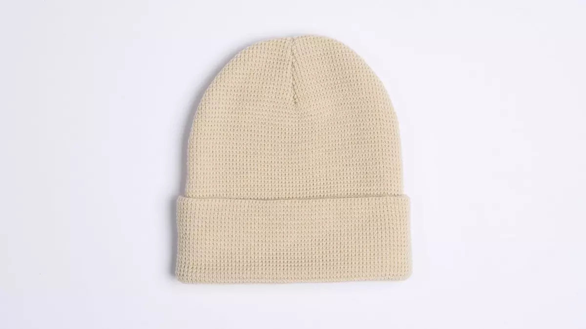 Flag Graphic Waffle Fold Beanie