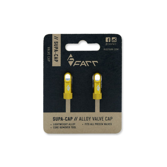 TUBELESS VALVE CAP W/CORE REMOVER GOLD