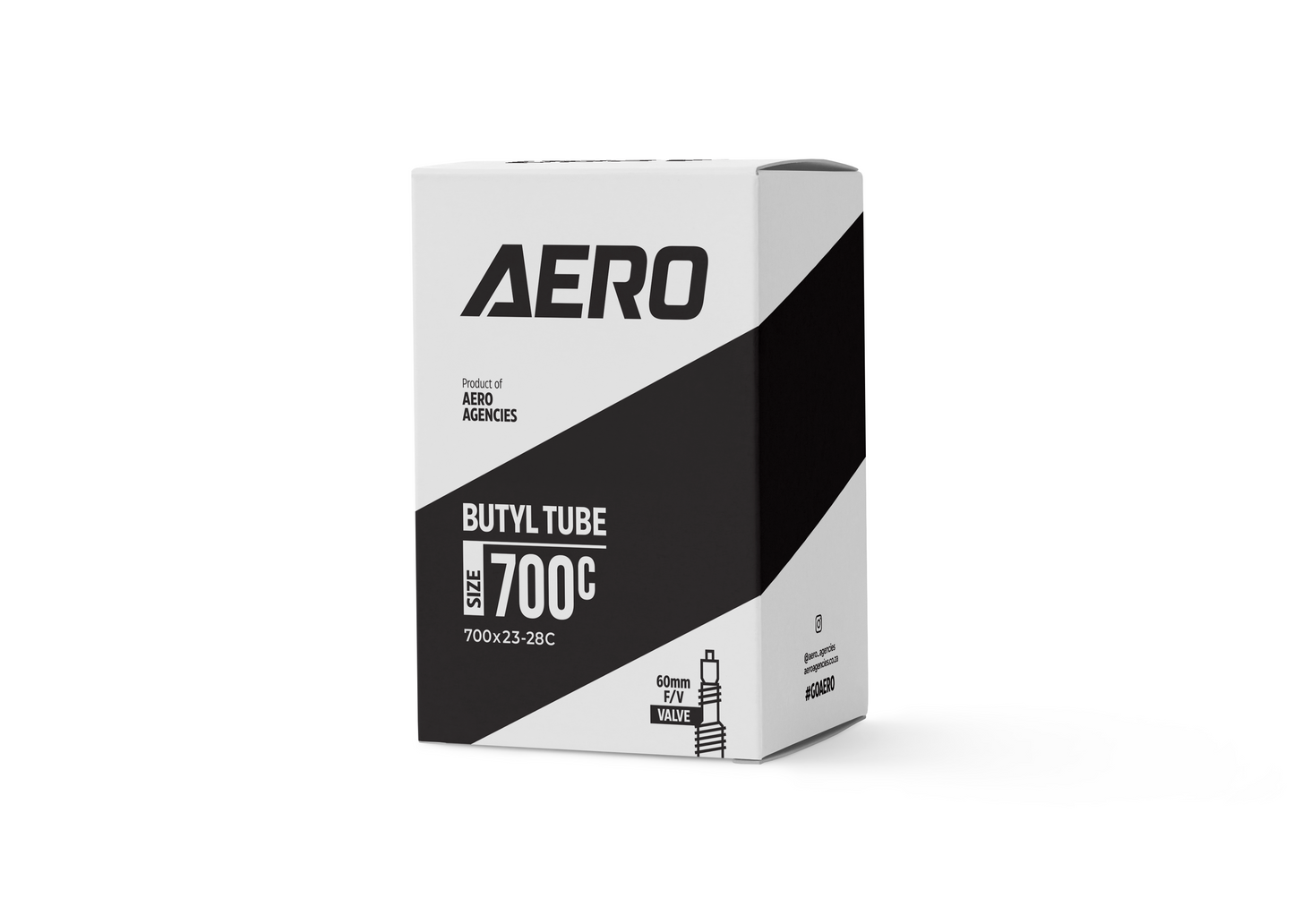 Tube 700 x 23/28c 60mm F/V Removable Core
