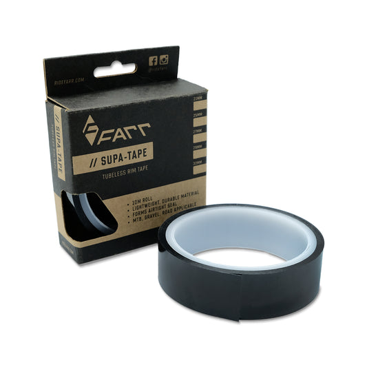 FARR SUPA-TAPE STD BLK 25MM/10M