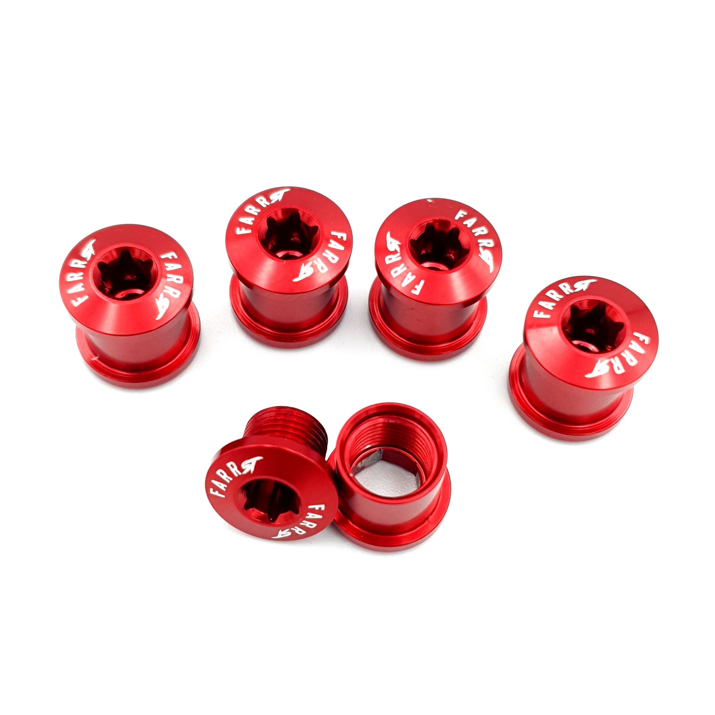CHAINRING BOLTS FARR-ST 5PC RED
