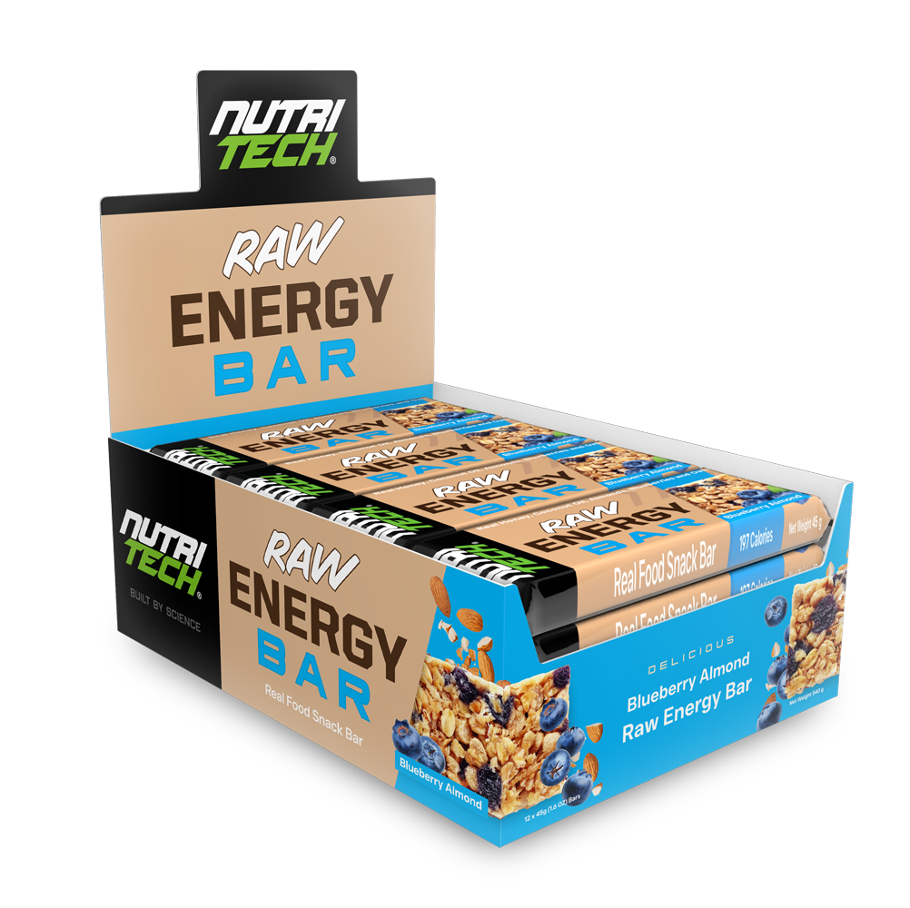 Endurade Raw Energy Bar Blueberry Almond 12 x 45g
