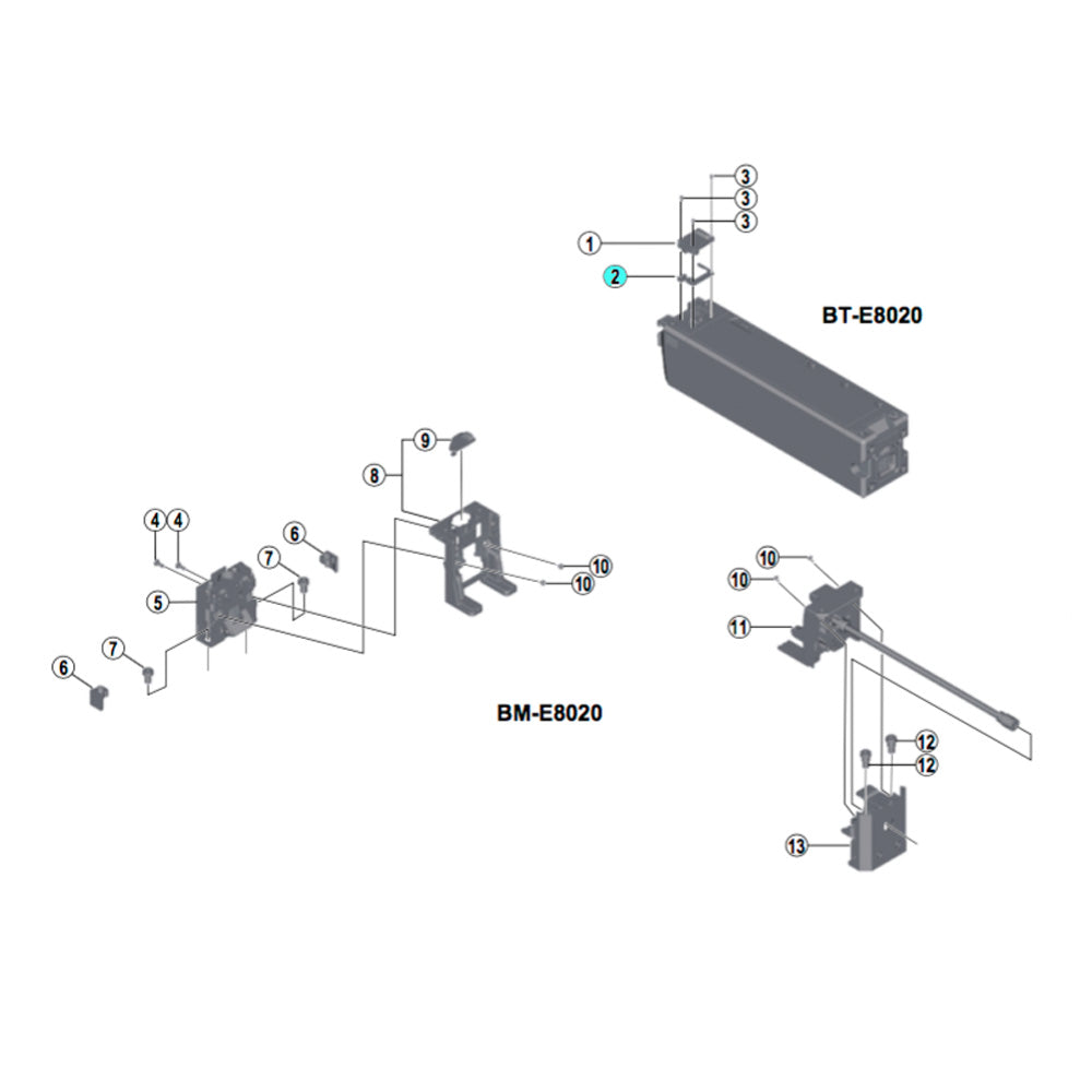 SHM BT-E8020 FRAME CG PORT CAP