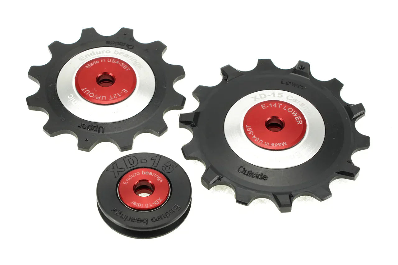 Enduro SRAM Eagle Pully Wheels + Cable Roller