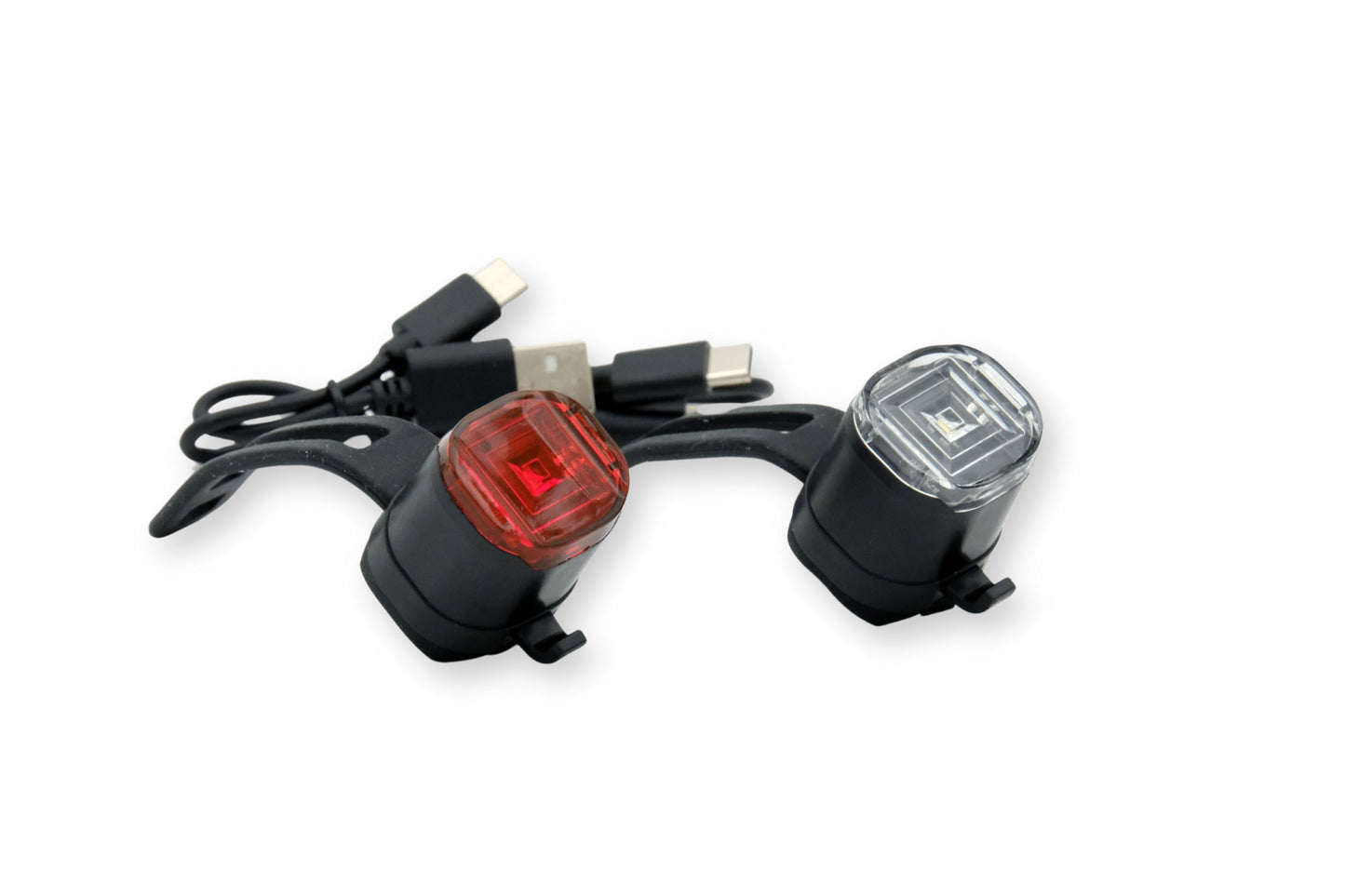 Apex Bicycle Rechargeable Light Combo Front & Rear | Bright LED