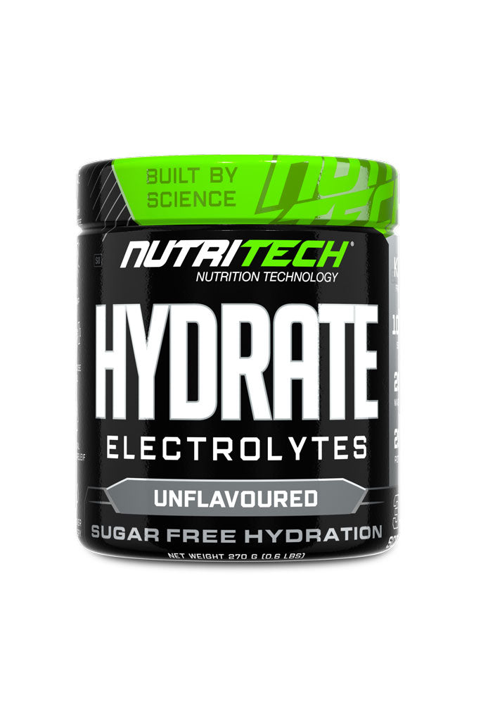 Nutritech Hydrate Electrolytes Unflavoured 270g Tub