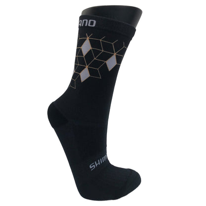 SHM SOCK BLK DIAMOND BLK 4-7