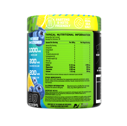 Nutritech Hydrate Electrolytes BB Lemonade 270g Tub