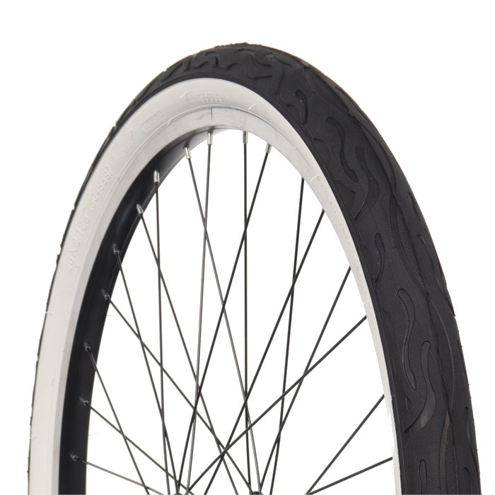 AVALANCHE TYRE 26" CRUISER WHITE WALL