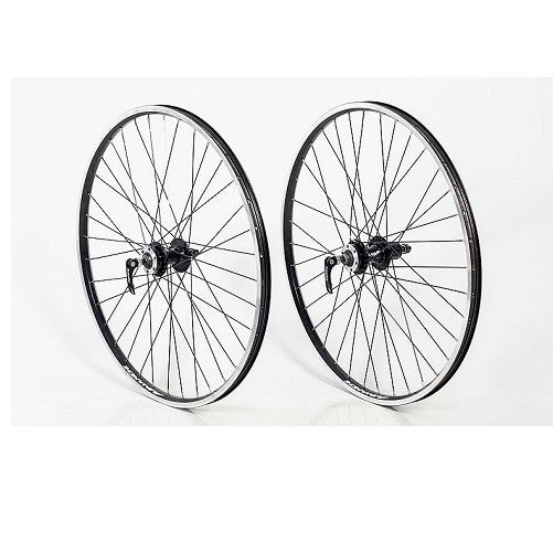 AVALANCHE WHEEL FRONT 26" MTB ALLOY BLACK RIM & SPOKES V/DIS
