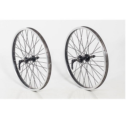 AVALANCHE WHEEL REAR 20" MTB ALLOY BLACK RIM+SPOKES+CLUSTER